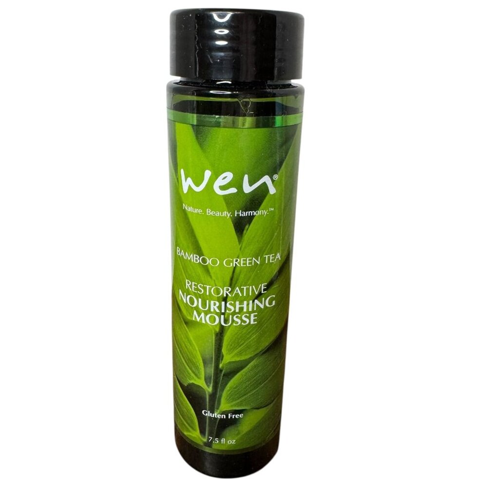 Wen Bamboo Green Tea Restorative Nourishing Mousse Hair Product Chaz Dean 7.5 Oz